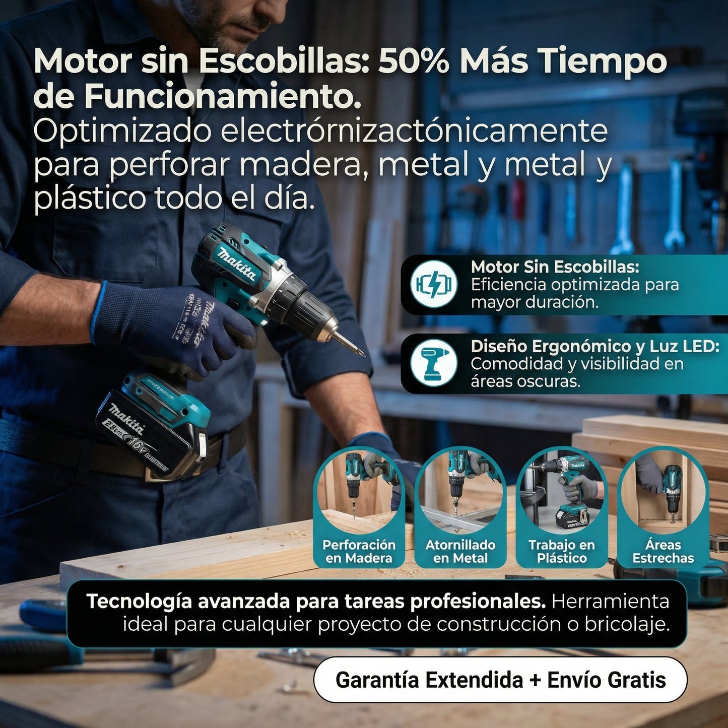 TALADRO PORTÁTIL MAKITA