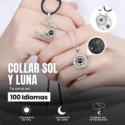COLLAR SOL Y LUNA 100 IDIOMAS