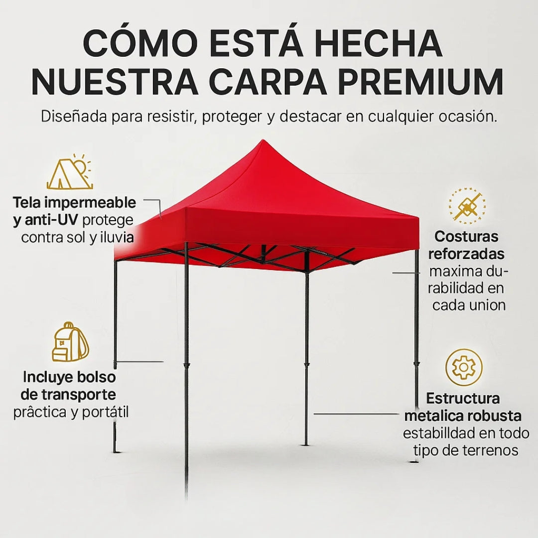 CARPA PLEGABLE 3X3