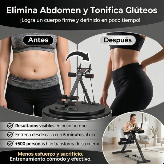 RELIFESPORTS: MAQUINA DE ABDOMINALES MULTIFUNCIONAL + RUTINAS GRATIS