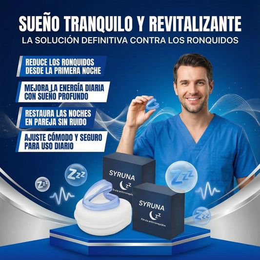 Silencio Nocturno Syruna para Dormir Antirronquido 4 en 1